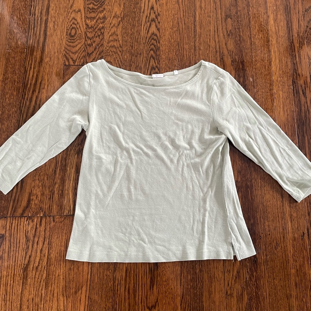 KOTN light mint 3/4 length sleeve shirt size p/s